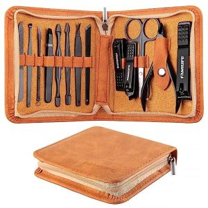 10-Piece Stainless Steel Professional Pedicure Tool Kit for Home Use