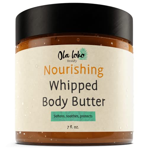 Ahalo Smooth 8 oz Body Butter Cream for Dry Skin Relief