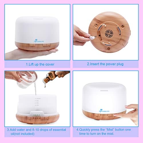 Aimason 500ml Essential Oil Diffuser for Aromatherapy and Relaxation - Image 7