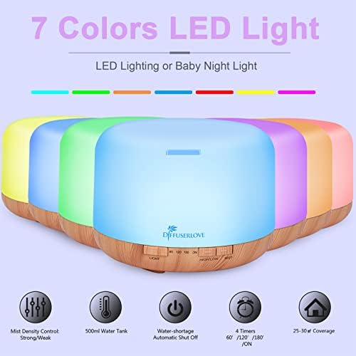 Aimason 500ml Essential Oil Diffuser for Aromatherapy and Relaxation - Image 3