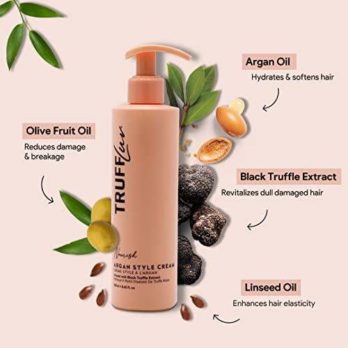 Argan Oil Smoothing Styling Cream 8 oz Nourishing Hair Treatment - Image 3