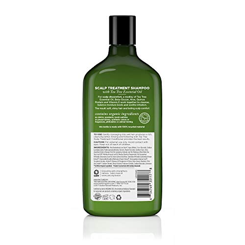 Avalon Organics Anti-Dandruff Shampoo 11 oz Itch Relief Formula - Image 2