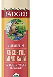 Badger Organic Lip Balm 0.15 oz Natural Moisturizing Care for Soft Lips