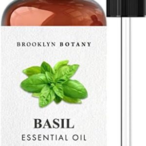300ml Basil Aromatherapy Oil Diffuser for Home with Adjustable Mist Settings