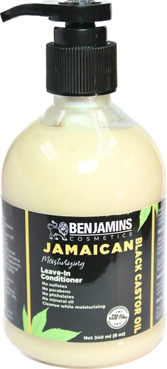 Benjamins Jamaican Black Castor Oil for Hair Growth 8oz Bottle