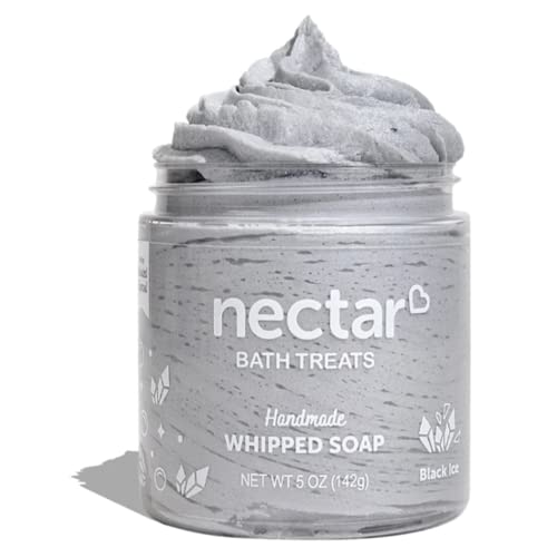Black soap gel for a refreshing shower experience.