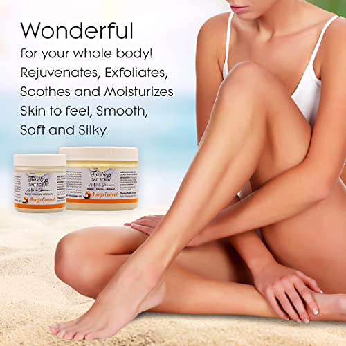 16 oz Relaxation & Exfoliation Body Scrub and Bath Salt Combo Set - Image 5