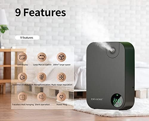 Aromatherapy Essential Oil Diffuser for Small Spaces, Compact Square Design - Image 4