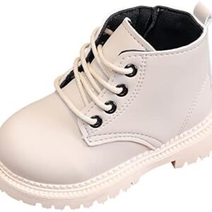 Cream-colored boots for babies.