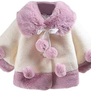 Cream fur coat for babies.