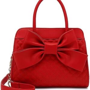 Elizabeth Arden Red Leather Handbag for Women, Stylish Everyday Carry