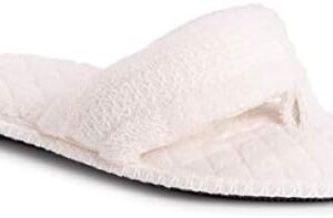 Elizabeth Arden Women's White Slippers Medium Size Comfortable Footwear Everyday