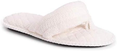 Elizabeth Arden Women's White Slippers Medium Size Comfortable Footwear Everyday