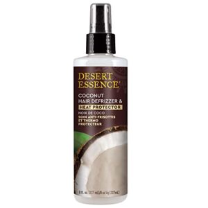 Frizz-free heat protection spray for smooth hair.