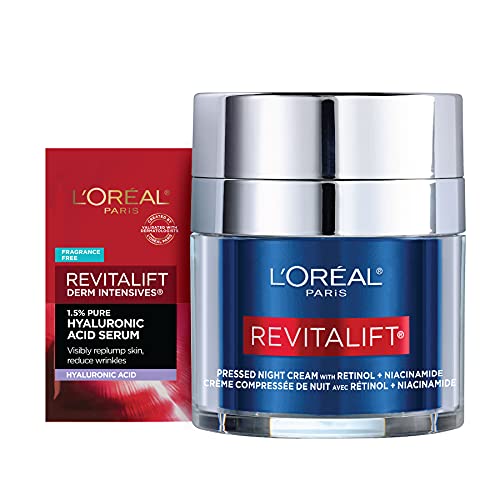 L'Oreal Anti Wrinkle Cream featuring Retinol and Niacinamide, 1.7 fl oz