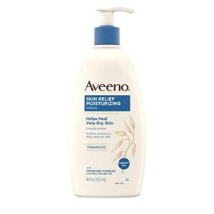 Moisturizing hand cream pump by Aveeno.