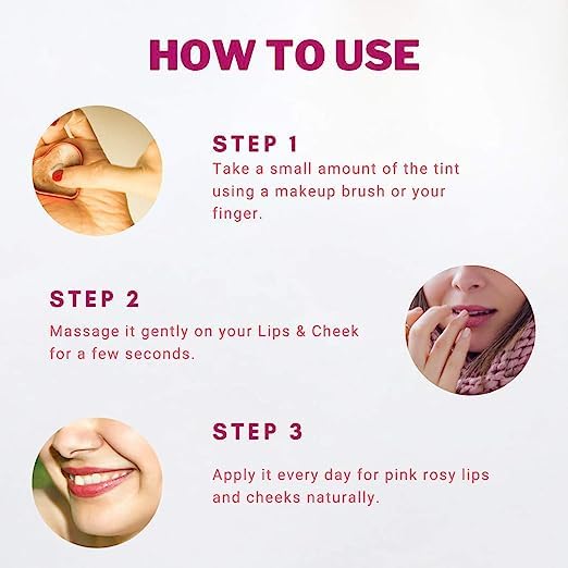 Moisturizing lip cream made with beetroot for natural color. - Image 4
