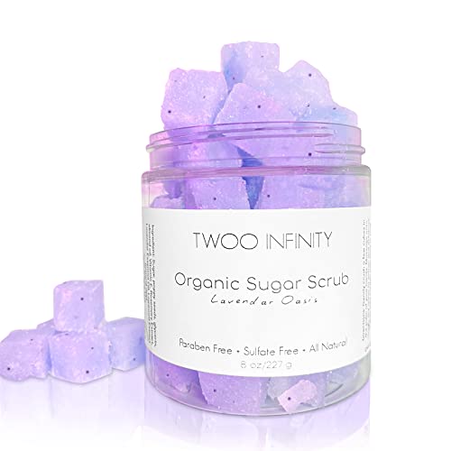 Natural sugar scrub for exfoliating and moisturizing skin.
