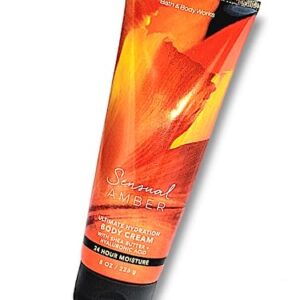 Sensual Amber Body Cream 8 oz by Bath & Body Works for Soft, Hydrated Skin