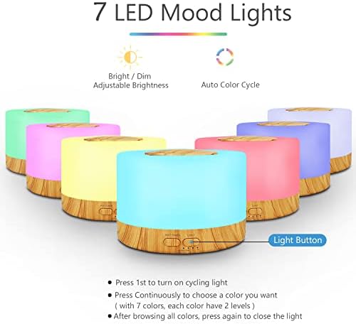 Sparoom Mysto 100ml Essential Oil Diffuser with Color Changing LED Lights - Image 4