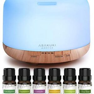 Sparoom Natura Wooden Aroma Diffuser, 100ml Capacity for Relaxing Home Aromatherapy