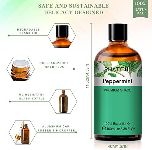 Pure Spearmint Essential Oil for Home Aromatherapy Diffusers 100ml - Image 3