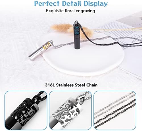 Stainless Steel Aromatherapy Diffuser Necklace with Adjustable Chain, Large Capacity - Image 5