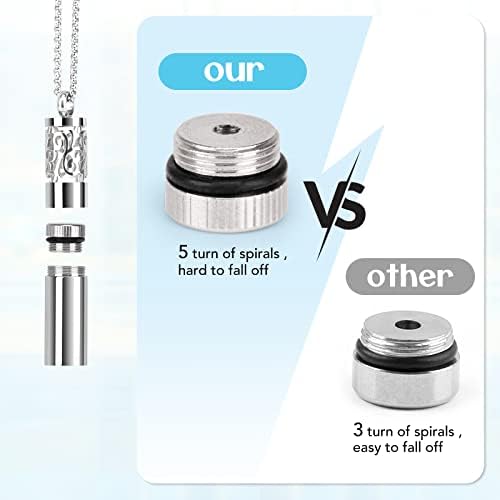 Stainless Steel Aromatherapy Diffuser Necklace with Adjustable Chain, Large Capacity - Image 9