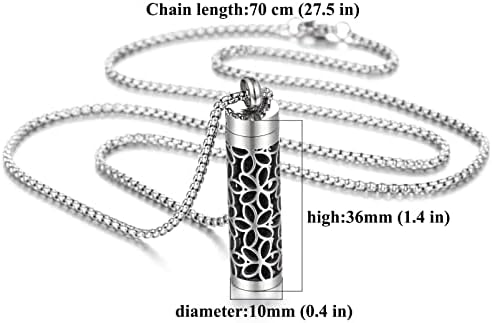 Stainless Steel Oil Diffuser Necklace - Image 5