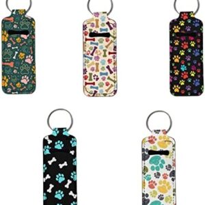 Convenient keychain lip balm holder.
