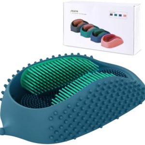 Silicone scrub for smooth feet.