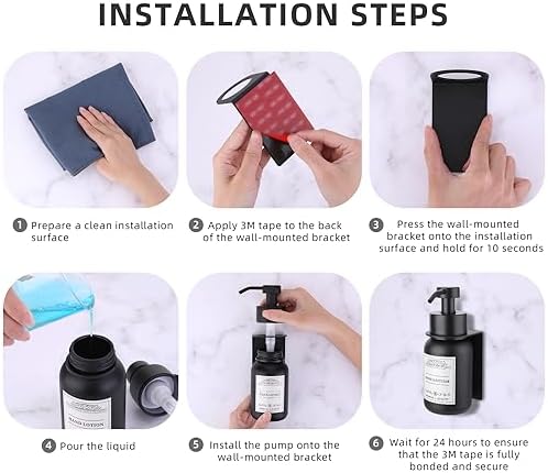 Wall Mounted Soap and Hand Cream Dispenser Refillable Liquid Dispenser - Image 4