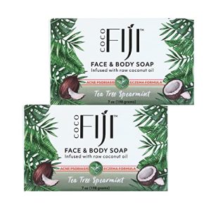 Coconut and tea tree oil for skin care.
