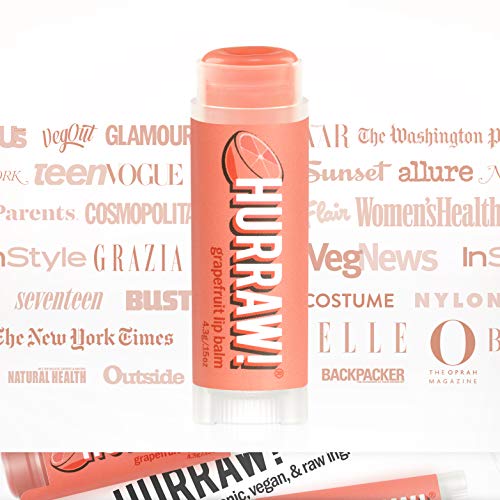 HURRAW! Grapefruit Lip Balm: Moisturizing citrus balm for lips. - Image 5
