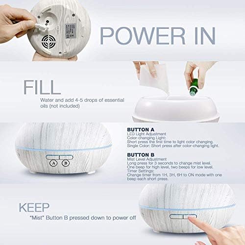 300ml Compact Essential Oil Diffuser and Cool Mist Humidifier for Small Rooms - Image 5