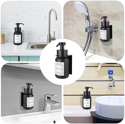 Wall Mounted Soap and Hand Cream Dispenser Refillable Liquid Dispenser - Image 7