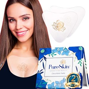 Anti wrinkle chest pad made of silicone.