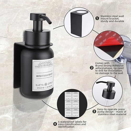 Wall Mounted Soap and Hand Cream Dispenser Refillable Liquid Dispenser - Image 3