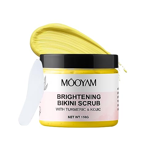 Creamy body scrub for exfoliation and hydration.