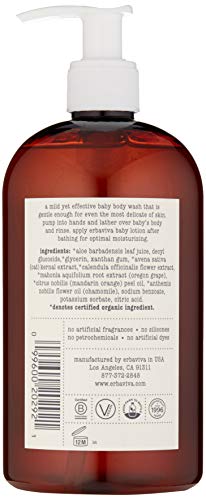Erbaviva Natural Baby Body Wash Gentle Cleansing Formula 8 oz - Image 2