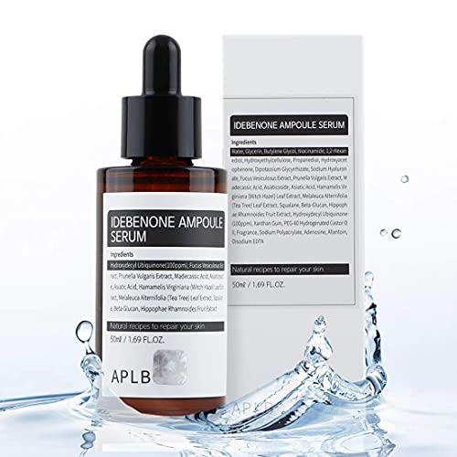 Idebenone Anti-Aging Ampoule Set, 5 x 10ml Bottles for Youthful Skin