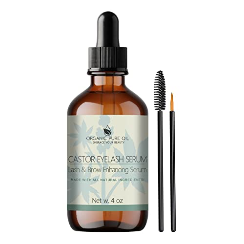 4 oz Natural Organic Jamaican Black Castor Oil for Lash Growth Treatment