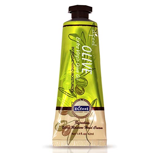 Moisturizing hand cream with olive oil.