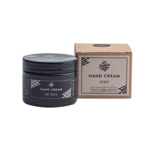 Moisturizing hand cream with soap ingredients.