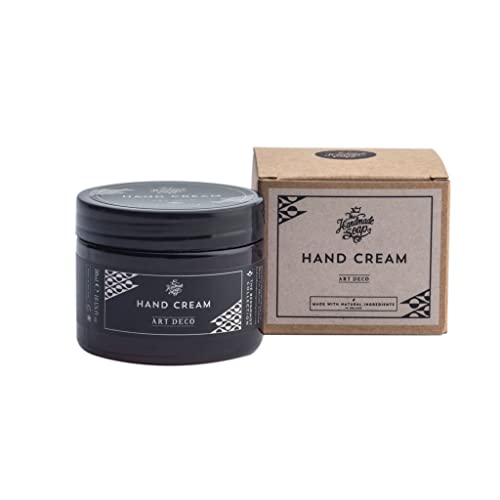 Moisturizing hand cream with soap ingredients.