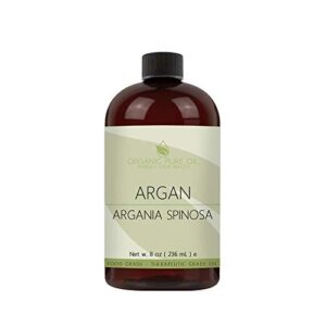Pure 4 oz Cosmetic Grade Argan Oil Bottle for Skin and Hair Care