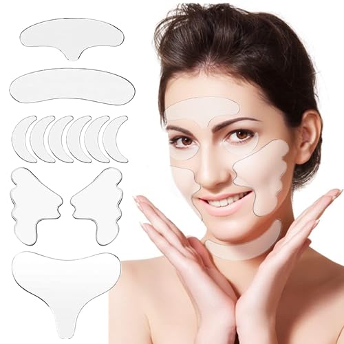 Reusable Silicone Face Pads for Anti-Wrinkle Treatment - Soft Skin Care Solution