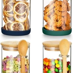 Glass Jars for Bath Salts Storage