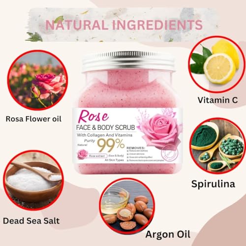 Rose Body Scrub: Exfoliate and Hydrate with Natural Ingredients - Image 2