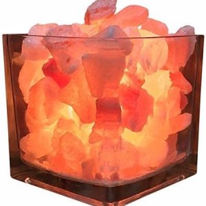 Aromatherapy Salt Lamp with Integrated Essential Oil Diffuser and Adjustable Brightness